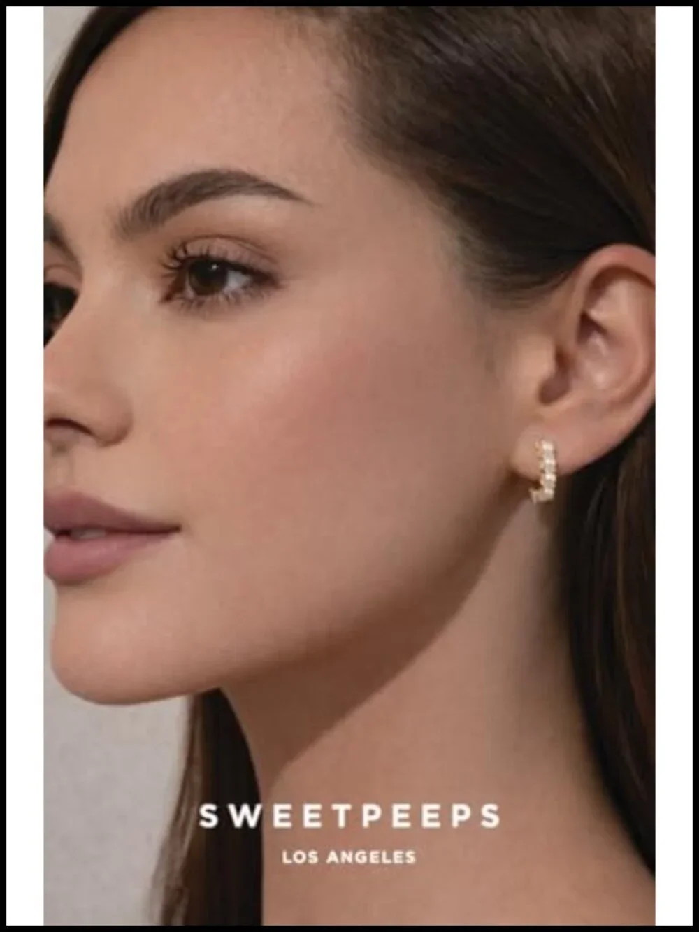 18K Gold Plated Pearl Huggie Hoop Earrings for Women, Hypoallergenic Small Hoop